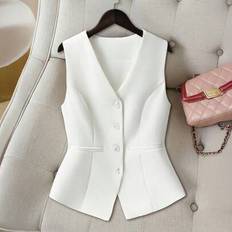 V neck vest Shein Women's V-Neck Cropped Vest - Summer