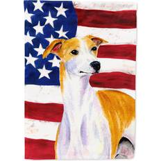 Garden & Outdoor Environment Caroline's Treasures American Flag with Whippet Flag Canvas Large Multicolor