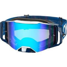 Blue Motorcycle Goggles O'Neal 2025 Motocross Goggles B-55 Cram Blue White Radium Blue MX Off Road Quad