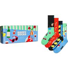 Happy Socks Fancy Dinner Gift Set - Light Blue/White/Yellow/Dark Orange/Red