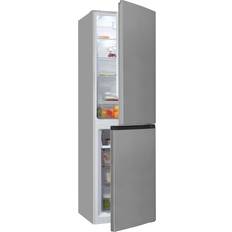 Gefrierschränke Exquisit Kühl-Gefrierkombination KGC265-70-NF-040C 253 Liter No-Frost Edelstahl, Grau