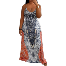 Shein Digital Printed Plus Cami Dress