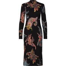 Desigual Dame Kjoler Desigual Melted Paisleys Lac - Black