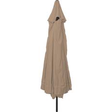 VidaXL Parasoller & Tilbehør vidaXL Hav Parasol ø395x245 cm Taupe