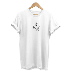 Vegan Outfitters Mystical Veg Doodle T-shirt Unisex - White
