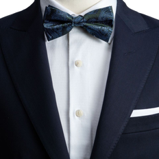 Tailor Store Paisley Bow Tie - Green/Blue