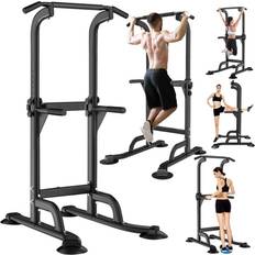 Gymrex NN HSD100 Pull-Up Bar Med Justerbare Håndlister Til Dip-Øvelser 187-227 cm