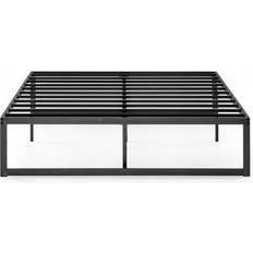 Hashtag Home Desoto Quick Lock Steel Bed Frame - Black (6') 136x189cm