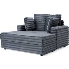 Mercer41 Bahi Upholstered Chaise Sofa 53" 2 Seater
