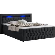 Bettrahmen Juskys Boxspringbett Leona Bettrahmen 201x214cm