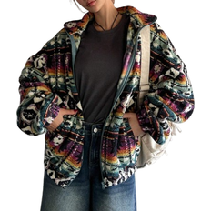 Shein Womens Lapel Loose Regular Jacket