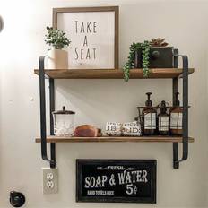 Borough Wharf Lorenza Tiered Wall Shelf 60cm