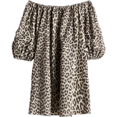 H&M Dam Grå Off shoulder-klänning