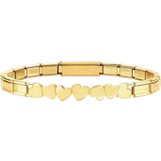 Stainless Steel Bracelets Nomination Heart Bracelet - Gold/Transparent