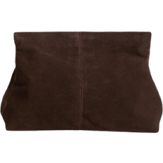 Flattered Clay Clutch Leather - Chocolate