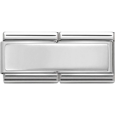 Men - Silver Charms & Pendants Nomination Composable Classic Double Link Engravable - Silver