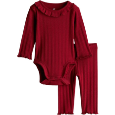 H&M Red 2-piece cotton jersey set 1-2M
