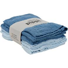 Servietter & Vaskeklude Pippi Stofbleer Baby Blue 4-pack