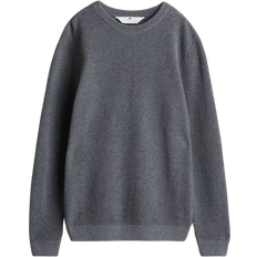 H&M Gutt Grå Strukturstrikket genser 158/164 (12-14Y)