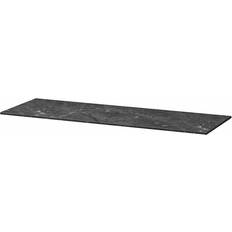 IKEA BESTÅ toppskiva, marmormönstrad/svart Bordsskiva 42x120cm