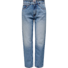 Only Onlrobyn High Waist Straight Jeans - Medium Blue Denim