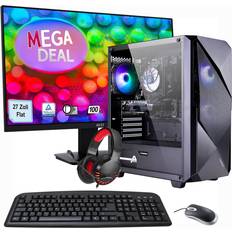 Gaming pc set Hyrican MegaDeal Gaming-PC Striker SET2487 7374