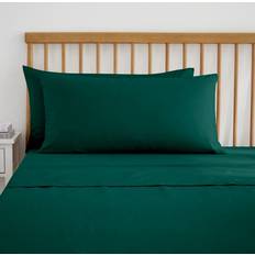 Dunelm Pure Cotton Kingsize Pillowcase Pair - Emerald Pillow Case Green (90x50cm)