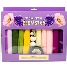 1Conzept Crepe papir store blomstersæt
