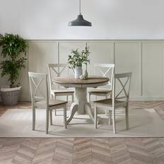 Set of 6 dining chairs Prestow Round Extending Table & Shannondale Chairs Dining Set 254x254cm