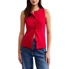 Polyamide Vests New Look Crew Neck Waistcoat - Red