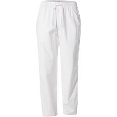 Hollister Løstsiddende Pull-On-Bukser Med Striber - Hvide