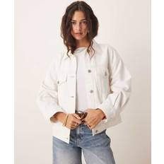 Abercrombie & Fitch Ytterkläder Abercrombie & Fitch Truckerjacka I Denim Vit/A