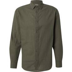 Grey Shirts Jack & Jones Comfort Fit Shirt Khaki