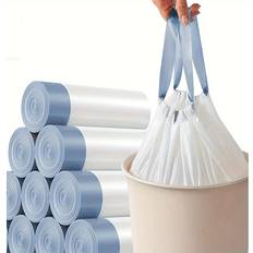 Temu 5 Rolls Of 75 Count Drawstring Trash Bags