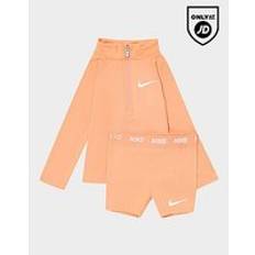 Nike Girls' Pacer 1/4 Zip Cycle Shorts Set Infant - Orange