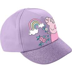 Elastane Caps Children's Clothing Name It Kids' Peppa Pig Cotton Baseball Cap - Purple