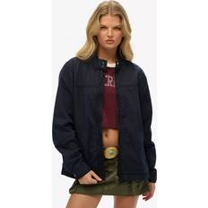 Superdry Oversized Classic Harrington Jacket - Eclipse Navy