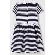 Polo Ralph Lauren Girls Striped Occasion Dress - Navy