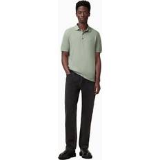 AllSaints Polo Shirts AllSaints Reform Cotton Slim Fit Polo Shirt - Green Mid