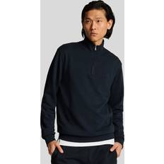 Lyle & Scott Tröjor Lyle & Scott Superfin Sweatshirt Med Kvartsdragkedja Blue