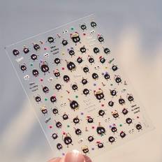Temu Anime Cartoon Nail Stickers - Cute Self-adhesive Art Decals
