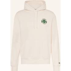 Lacoste Pullover Hættetrøje Med Print - Hvid