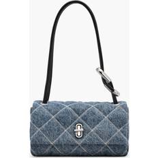 Marc Jacobs Håndtasker Marc Jacobs The Quilted Denim Mini Dual Shoulder Bag - Light Wash Indigo