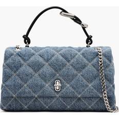 Marc Jacobs The Quilted Denim Dual Chain Shoulder Bag - Light Wash Indigo