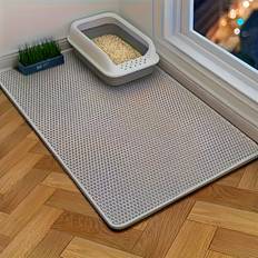 Temu Double Layer Eva Cat Litter Mat Easy To Clean