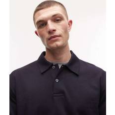 Arket Polo Shirts Arket Long Sleeve Polo - Navy Blue