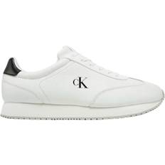 Calvin Klein Herre Sneakers Calvin Klein Leather Trainers - White