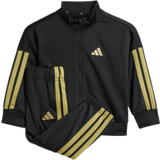 adidas Essentials Kids Træningsdragt - Black/Gold Metallic