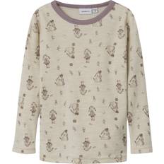 Wool Blouses & Tunics Children's Clothing Name It Bluse Willos Uld - Peyote Melange