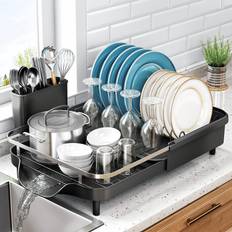 SAYZH Rack with Utensil Holder Dish Drainer